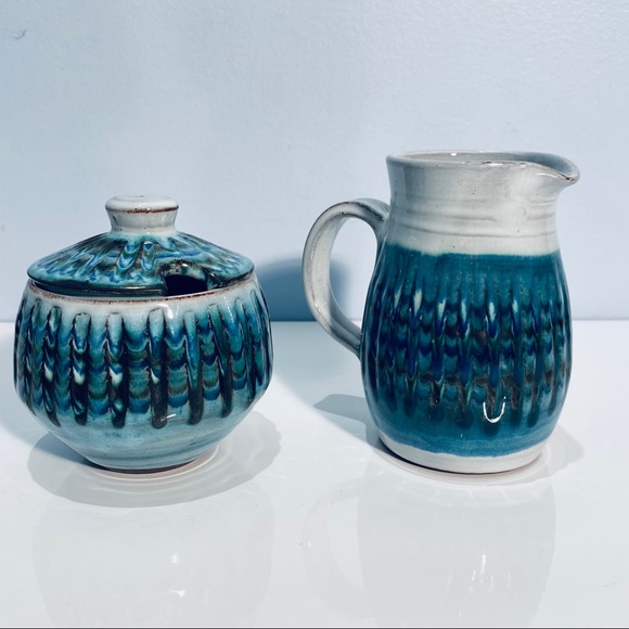 Vintage Other - Dennis Lucas Hastings Studio Pottery Creamer Sugar Set MCM 1960 1970 Vintage